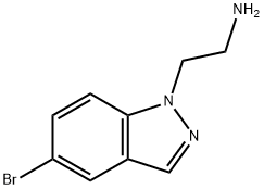2-(5-BROMO-1H-INDAZOL-1-YL)에탄민 구조식 이미지