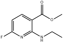 3-피리딘카르복실산,2-(에틸아미노)-6-플루오로-,메틸에스테르(9CI) 구조식 이미지