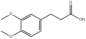 3,4-Dimethoxyhydrocinnamic acid Structure
