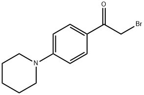 4-(Piperidin-1-yl)phenacyl bromide Structure