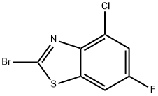 2-BROMO-4-CHLORO-6-FLUOROBENZOTHIAZOLE Structure