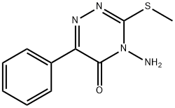 4-Amino-3-methylthio-6-phenyl-1,2,4-triazine-5-one 구조식 이미지