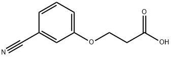 3-(3-Cyanophenoxy)propionic Acid 구조식 이미지