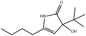 2H-Pyrrol-2-one, 5-butyl-3-(1,1-dimethylethyl)-1,3-dihydro-3-hydroxy- (9CI) 구조식 이미지