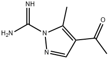 1H-Pyrazole-1-carboximidamide,4-acetyl-5-methyl- Structure