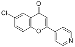 6-CHLORO-2-(PYRIDIN-4-YL)-4H-CHROMEN-4-ONE Structure