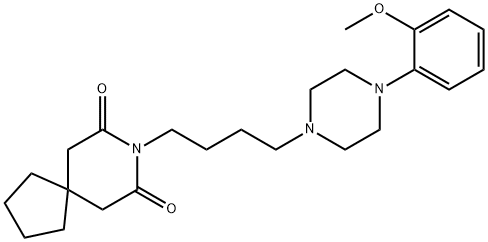 8-[4-[4-(2-Methoxyphenyl)-1-piperazinyl]butyl]-8-azaspiro[4.5]decane-7,9-dione Structure