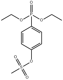 4-디에틸포스포노-(O-메탄술포닐)페놀 구조식 이미지