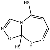 1,2,4-Oxadiazolo[5,4-c][1,2,4]triazepine-5,9a(9H)-dithiol 구조식 이미지