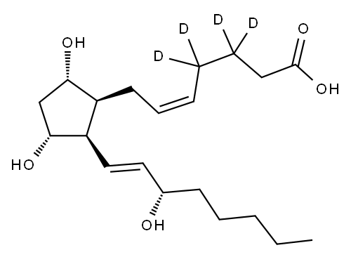8-EPI PGF2ALPHA-D4 Structure
