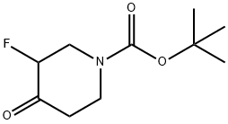 TERT-부틸3-플루오로-4-옥소피페리딘-1-카르복실레이트 구조식 이미지