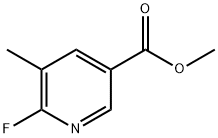 METHYL 6-FLUORO-5-METHYLPYRIDINE-3-CARBOXYLATE Structure