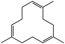1,5,10-trimethylcyclododeca-1,5,9-triene  구조식 이미지