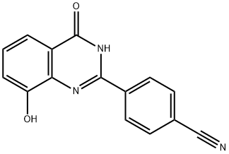 Benzonitrile,  4-(1,4-dihydro-8-hydroxy-4-oxo-2-quinazolinyl)-  (9CI) 구조식 이미지
