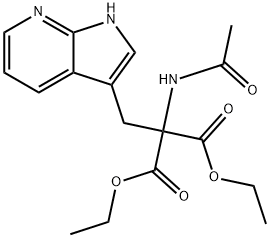 에틸α-아세트아미도-α-카르베톡시-β-(7-아자-3-인돌릴)프로피오네이트 구조식 이미지