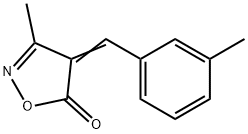 3-Methyl-4-(3-methylbenzylidene)-2-isoxazolin-5-one 구조식 이미지