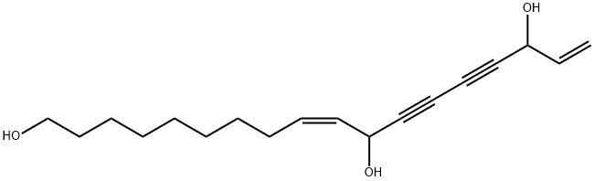 9,17-Octadecadiene-12,14-diyne-1,11,16-triol Structure