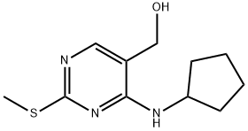 (4-(cyclopentylaMino)-2-(Methylthio)pyriMidin-5-yl)Methanol Structure