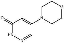 5-(4-MORPHOLINYL)-3(2H)-PYRIDAZINONE 구조식 이미지