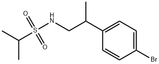 N-(2-(4-broMophenyl)propyl)propane-2-sulfonaMide Structure