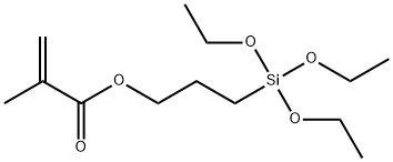 3-(Triethoxysilyl)propyl methacrylate 구조식 이미지