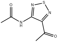 Acetamide,  N-(4-acetyl-1,2,5-thiadiazol-3-yl)- Structure