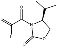 2-Oxazolidinone, 3-(2-fluoro-1-oxo-2-propenyl)-4-(1-methylethyl)-, (4S)- (9CI) Structure