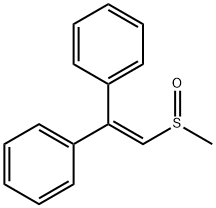 2,2-디페닐비닐(메틸)술폭시드 구조식 이미지