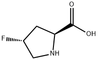 (2S,4R)-4-Fluoropyrrolidine-2-carboxylic acid 구조식 이미지