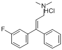 1-(m-Fluorophenyl)-1-phenyl-3-dimethylaminoprop-1-ene hydrochloride Structure