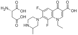 LOMEFLOXACIN, ASPARTATE Structure