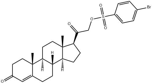 3,20-Dioxopregn-4-en-21-yl 4-bromobenzenesulfonate Structure