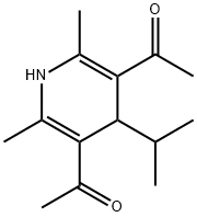 3,5-Diacetyl-1,4-dihydro-4-isopropyl-2,6-dimethylpyridine Structure
