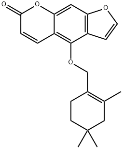 4-[(2,4,4-Trimethyl-1-cyclohexen-1-yl)methoxy]-7H-furo[3,2-g][1]benzopyran-7-one Structure