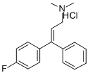 1-(p-Fluorophenyl)-1-phenyl-3-dimethylaminoprop-1-ene hydrochloride Structure