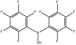 BIS(PENTAFLUOROPHENYL)BORINIC ACID Structure