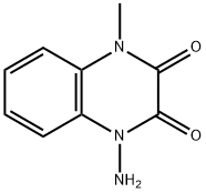 2,3-Quinoxalinedione,1-amino-1,4-dihydro-4-methyl-(8CI) Structure