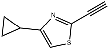 Thiazole, 4-cyclopropyl-2-ethynyl- (9CI) Structure