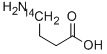 AMINOBUTYRIC ACID, GAMMA, [4-14C] Structure