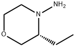 4-Morpholinamine,3-ethyl-,(3R)-(9CI) Structure