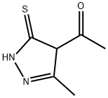 Ethanone, 1-(4,5-dihydro-3-methyl-5-thioxo-1H-pyrazol-4-yl)- (9CI) Structure