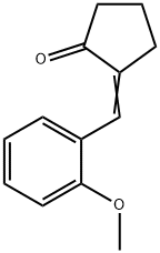 (E)-2-(2-메톡시벤질리덴)시클로펜타논 구조식 이미지