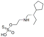 티오황산수소S-[2-[(2-시클로펜틸부틸)아미노]에틸]에스테르 구조식 이미지