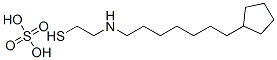 2-(7-Cyclopentylheptyl)aminoethanethiol sulfate Structure