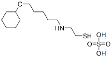 2-[[5-(Cyclohexyloxy)pentyl]amino]ethanethiol sulfate Structure