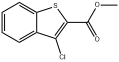 METHYL 3-CHLOROBENZO[B]THIOPHENE-2-CARBOXYLATE 구조식 이미지