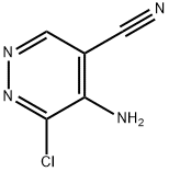 4-Pyridazinecarbonitrile,  5-amino-6-chloro- Structure