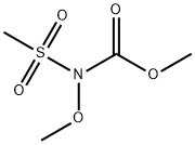Carbamic  acid,  methoxy(methylsulfonyl)-,  methyl  ester  (9CI) Structure