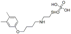 2-[4-(3,4-Xylyloxy)butyl]aminoethanethiol sulfate Structure