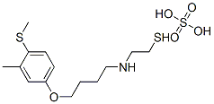 2-[4-(4-메틸티오-m-톨릴옥시)부틸]아미노에탄티올황산염 구조식 이미지